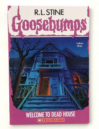 R.  L.  Stine Goosebumps Welcome To Dead House (paperback) Rare 1st China Printing