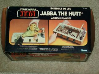 Vintage Star Wars 1983 JABBA THE HUTT PLAYSET ROTJ CANADA BOXED MIB AFA IT 2