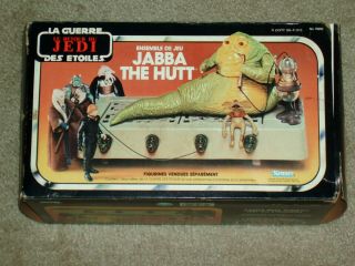 Vintage Star Wars 1983 JABBA THE HUTT PLAYSET ROTJ CANADA BOXED MIB AFA IT 3