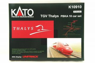 Kato N - Scale K10910 Tgv Thalys Pbka 10 Car Set With Display Unitrack Very Rare