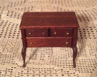 3 Drawer Table Stand - Dollhouse Furniture 1:12