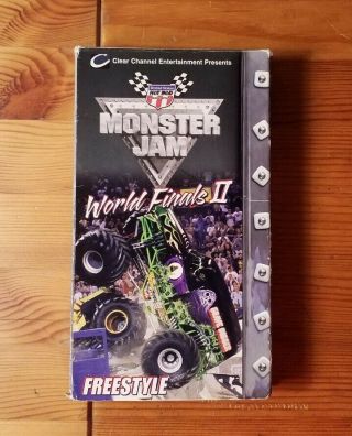 Monster Jam World Finals Ii Freestyle (2001) On Vhs Rare Oop Htf Monster Trucks
