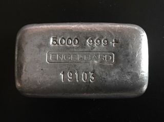 Engelhard 5 Oz,  4th Series,  Tier 2 Legacy Silver Ingot/ Bar,  999,  Sn 19103 Rare