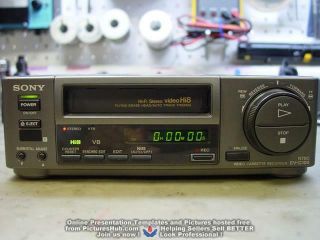 Sony EV - C100 8mm Hi8 Stereo HiFi VCR RARE - 90 Days 3