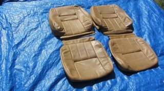 1991 - 1995 Volvo 940 Oem Left & Right Sides Leather Seat Covers Set Of 4 Rare