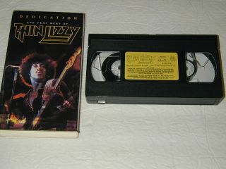 Dedication The Very Best Of Thin Lizzy Vhs 1991 Old Concert Video Rare,  Htf,  Oop