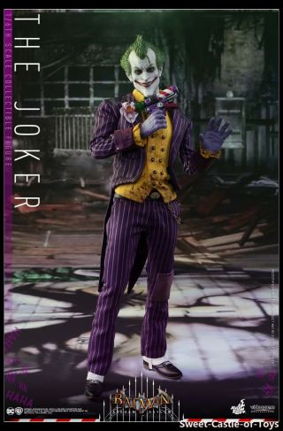 1/6 Hot Toys Action Figure Dc Batman Arkham Asylum The Joker Vgm27