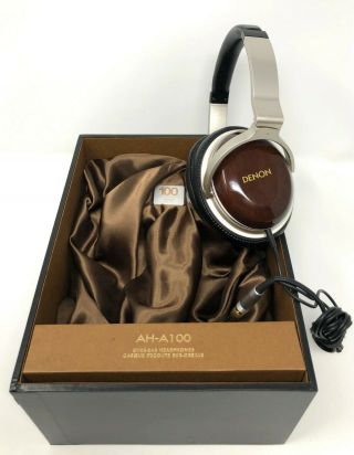 Denon AH - A100 100th Anniversary Limited Edition Headphones - rare and 2