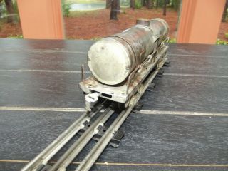 ULTRA RARE 1 of 5 AMERICAN FLYER 3210 FACTORY CADMIUM PLATED O GAUGE TANK CARS 3