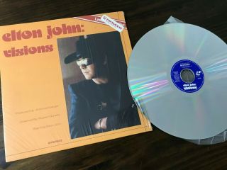 Rare Elton John " Visions " On Laserdisc Shrink Wrap 1982