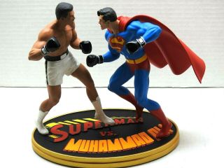 Estate Find Rare Dc Comics Superman Vs.  Muhammad Ali Statue 0054/2000