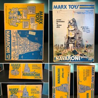 VINTAGE - Guns of Navarone - Marx Playset - RARE - w/Original Box 3412, 2