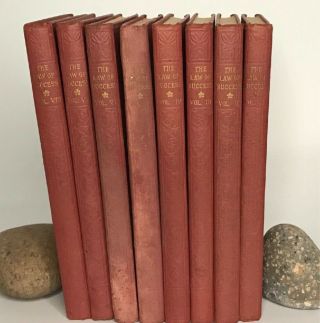 The Law of Success By Napoleon Hill 8 Volumes Rare 1947 Ralston Society Red 2