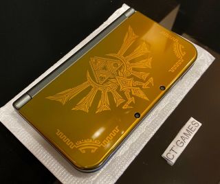 Nintendo 3DS XL Hyrule Gold Edition with DUAL IPS SCREENS STUNNING CIB RARE 2