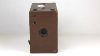 Antique Box Camera: Dark Red Kodak 116 Film B6028
