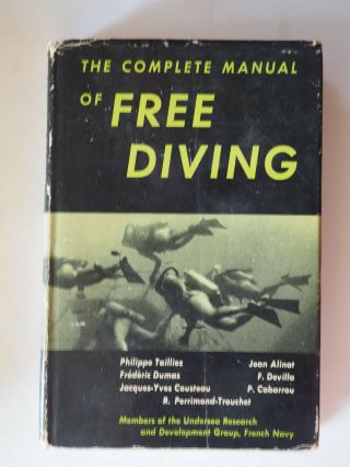 Cousteau - Rare Classic Scuba Diving Book Hb Dj 1st