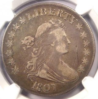 1807 Draped Bust Half Dollar 50c O - 105 - Ngc Vf Details - Rare Certified Coin