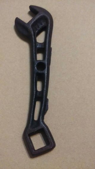 Antique Vintage Cast Iron Wrench Farm Steam Tractor Locomotive Auto Stamped Iaa