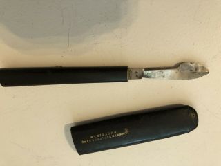 Antique Joseph Rodgers Sheffield Ink Eraser Quill Dip Pen Knife