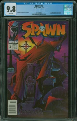 Spawn 2 Cgc 9.  8 Newsstand Edition/variant 1st Appearance Of Violator,  Rare