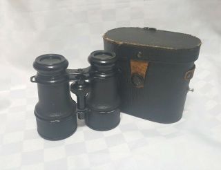 Antique Wwii Binoculars Made In Germany With Case