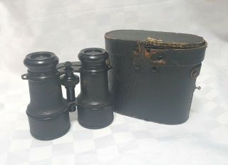 Antique WWII Binoculars Made in Germany With Case 2