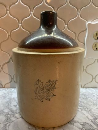 Antique 1 Gallon Crock Jug Western Stoneware Company