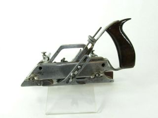 Rare Edwin Walkers Tool Co Patented Adjustable Plow Plane May 19 1885 K1920300