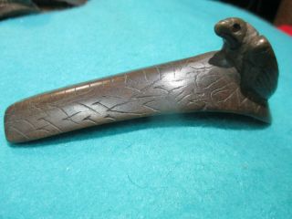 Rare Fully Engraved Hopewell Bird Pipe