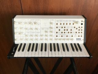 Korg Ms - 20 Mini Semi - Modular Analog Synthesizer Rare White Color W/ Box