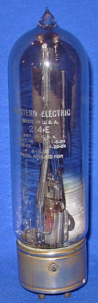 Rare Good Western Electric 214e Vacuum Tube With Nickel Base