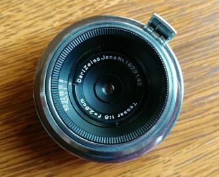 Rare Carl Zeiss Jena Tessar 2.  8cm f8 Lens Contax Rangefinder Mount 2