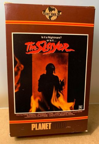 The Slayer Planet Vhs Big Box Very Rare 80 