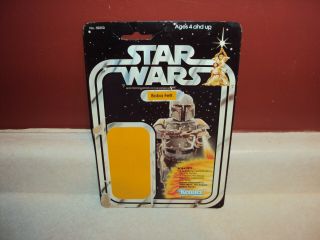 Star Wars Vintage Boba Fett 21 Back Cardback Kenner Usa Card 1979 Rare Near