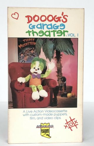 Dooog’s Garage Theater Vol.  1 (vhs,  1987) Agapeland Home Video Rare 80’s Kids