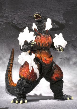 Bandai S.  H.  Monsterarts Godzilla 1995 Ultimate Burning Ver.  Action Figure