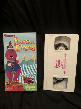 Vhs Tape Barney & Friends Exercise Circus Baby Bop,  Bj 1999 Fun & Rare