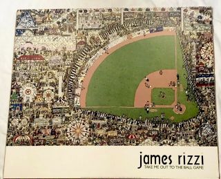 James Rizzi 1990 Take Me Out To The Ballgame Art Poster Print Seinfeld Rare