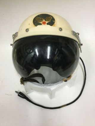 Usaf Air Force Pilot Flight Helmet P1 P - 1 Converted Early No Rail P - 4 Rare Lite