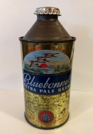 Rare Bluebonnet Cone Top Beer Can - Tough Texas Can