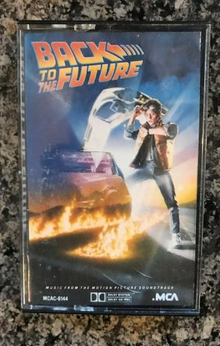 Back To The Future Movie Soundtrack Album Cassette Tape 1985 Rare
