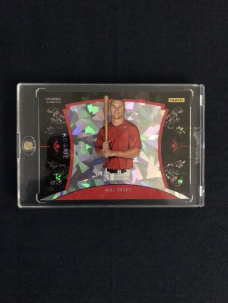Mike Trout 2012 Panini Black Friday Atomic Refractor Rookie Extremely Rare Goat