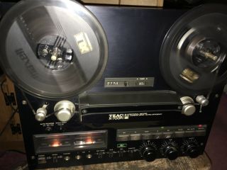 Rare Black Teac X - 700r Dbx 4 Track Auto Reverse Reel To Reel Tape Deck Recorder