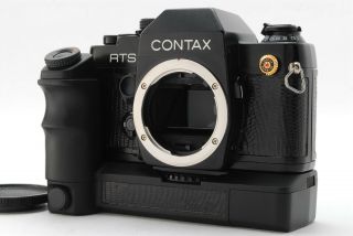 ◉rare Mint◉ Contax Rts Ii Slr Body Black Lizard Lether W/ Real Time Winder W - 3