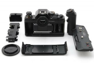 ◉RARE MINT◉ CONTAX RTS II SLR BODY BLACK LIZARD LETHER W/ REAL TIME WINDER W - 3 2