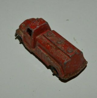 Vintage Aged WORN Small TootsieToy Red Metal Fire Engine Truck Rare 3