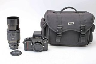 Nikon F3 Af 35mm Auto Focus Slr Film Camera,  Af - Nikkor 200mm F3.  5 Ed Lens,  Rare
