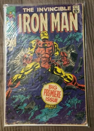 1968 First Edition The Invincible Iron Man Comic 1 Marvel Comic Group Rare