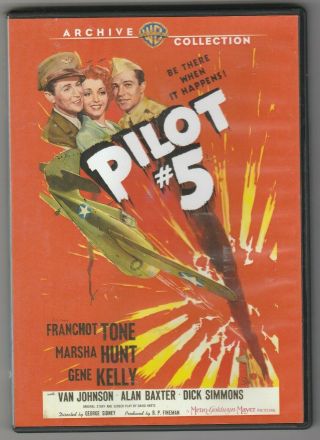 Pilot No.  5 Dvd Fullscreen Gene Kelly Van Johnson Rare Warner Archive Release