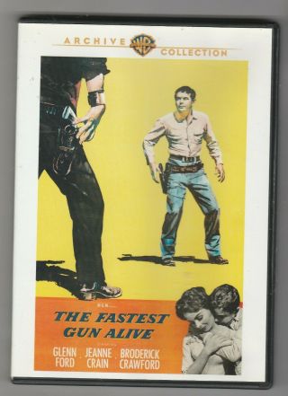 Fastest Gun Alive Dvd Widescreen Rare Warner Archive Glenn Ford Russ Tamblyn